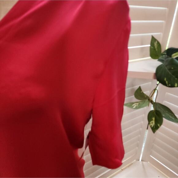 JOIE RED NEW BLOUSE SILK SIZE MEDIUM - Picture 5 of 6